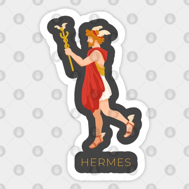 Hermes Greek Mythology Sticker by MimicGaming